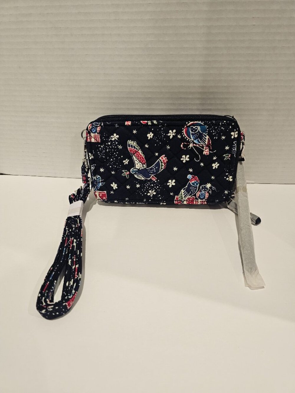 NWT Vera Bradley Iconic RFID All in One Crossbody Holiday Owls Wristlet Wallet - Picture 3 of 10
